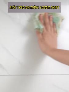 Móc treo cây lau nhà đa năng móc dán tường bằng inox chống gỉ. Lusen MG02