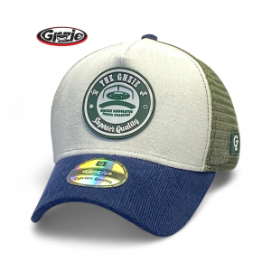 Topi Trucker Tiga Warna  Corduroy Patch Rubber Pria Wanita Premium Quality Original GNZIE