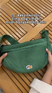 Roully Sweet Matcha - Sling bag pria Tas Selempang wanita Organizer Tas Pinggang Shoulder Bag Dinamican Supply