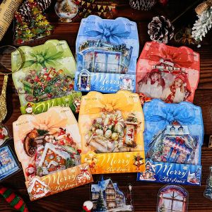 15 Tờ Chủ Đề Giáng Sinh Thú Cưng Dán Thêu Sợi Thủy Tinh Cho Thêu Sợi Thủy Tinh Khung Ảnh Cắt Dán Trang Trí Lễ Hội Quà Tặng Trang Trí Văn Phòng Phẩm Gói