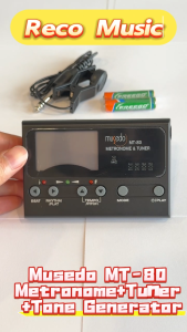 Musedo MT-80 3-in-1 Chromatic Guitar Bass Tuner Metronome & Tone Generator Gitar Akustik Gitar Elektrik Gitar Bass