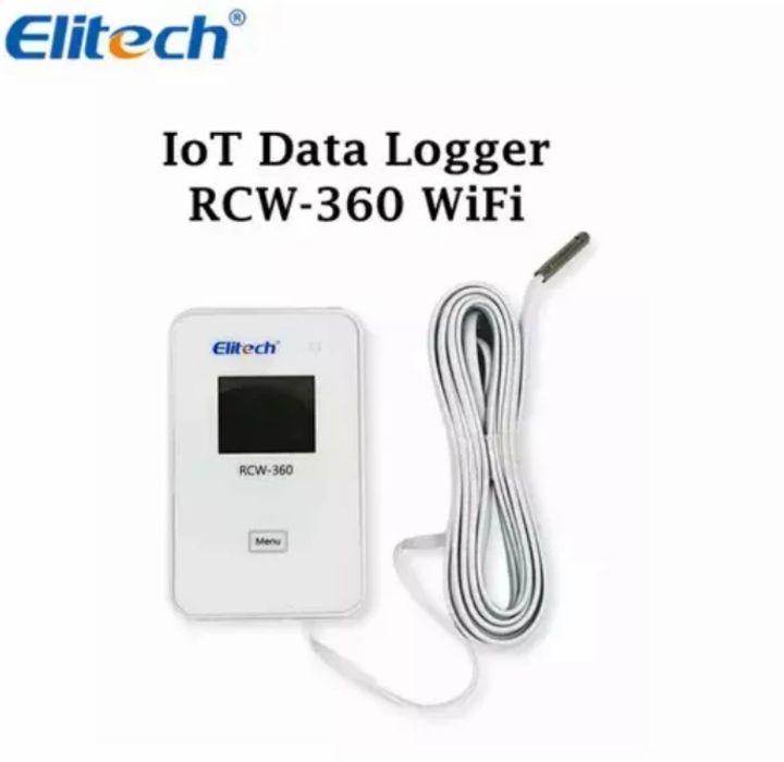 Registrador De Temperatura Y Humedad Wifi Elitech RCW-360 Plus Con Sonda Externa