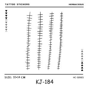 Sutured Wound Waterproof Temporary Tattoo Stickers Long-lasting Waterproof for One to Two Weeks Fake Tattoo for Arm Leg.