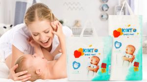 【NEW !!!】KIN-TO BABY DIAPER PANT กางเกงผ้าอ้อมเด็ก 2PACK-NB/M/L/XL/XXL/XXXL/XXXXL บาง และสบาย BABY PANTS