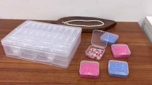 Large Capacity 60 Grid Transparent Plastic Storage Box Set Used for Jewelry Handicrafts Beads Hardware DIY Accessories