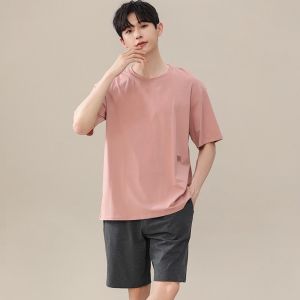 Bộ đồ ngủ nam MiiOW làm bằng vải lụa băng tay ngắn thoáng khí