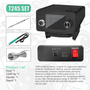 Motorcycle Cleaning Repair Tools H4 Wireless Soldering Station 4-in-1 Auto Sleep Energy Saver C245 Tips Fit Makita Power Tools