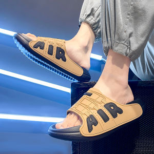 Trendy Mens Slippers Summer Outdoor Wear Anti-Slip Odor Resistant Beach Casual Sports Flat Sandals Thick Bottom EVA Slippers