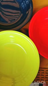 Piring Makan Melamin Ulir 9inch MEISHING Polos Food Grade dan SNI Premium Quality