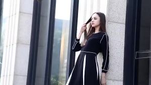 Famocos waterproof platform high heels chunky heels dance shoes