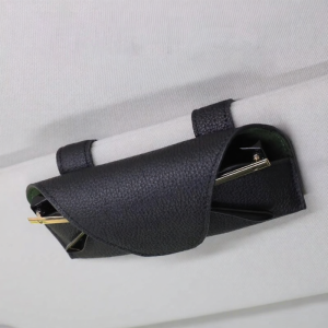 KVS | Luxury Magnetic Glasses Holder Leather Sunglasses Clip