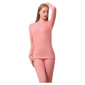 Bộ Đồ Lót Giữ Nhiệt Ba Lá Banh Dày Lót Lông Cừu Cho Nữ Áo Sơ Mi Mùa Thu Quần Áo Mùa Đông Mỏng Thoáng Khí Thoải Mái