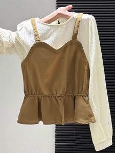 La Chapelle | Áo Thun Kiểu Lớp Với Dải Rũ Và Cắt Định Hình Eo