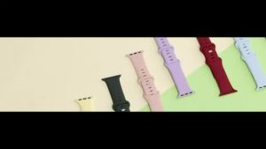 Silicone Strap for Apple Watch Band Ultra 49mm 44mm 40mm 45mm 41mm 42/38mm Women and Men Sport Loop on iWatch Bracelet 876543 SE