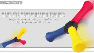 CHAMPKEY Hand Eye Coordination Trainer  Reaction Speed Training Tool  Improve Reflex Agility and Focus for Sports and Exercise