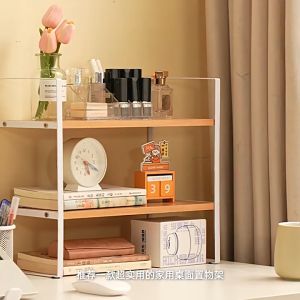 Desktop Rack Tabletop Organiser Magazine Document Multi-layer Shelf Storage Rack Makeup Organizer bookshelf Desk Rak