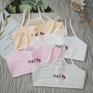 Áo lót cho bé gái 2 lớp cotton áo lá học sinh hoạ tiết xinh xắn cho bé từ 30 đến 46kg