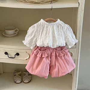 Bear Leader Girls Set 2023 Summer New Cute T-Shirt Top+Casual Shorts 2Pcs Suits Outfits Cute Baby Girls Korean Version Clothing Sets 3-5-7 Years