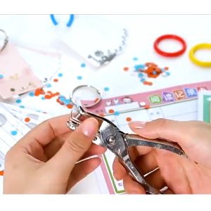 Đục lỗ giấy  dụng cụ đục lỗ đơn kẹp bấm lỗ giấy refill sổ còng cầm tay tiện dụng kìm bấm lỗ kim loại 0.6mm ESTLA