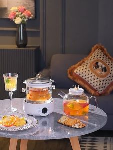 SKYLUX Health Pot Office Mini Small Household Multi-function Glass Boiling Water Flower Teapot Tea Maker for one person