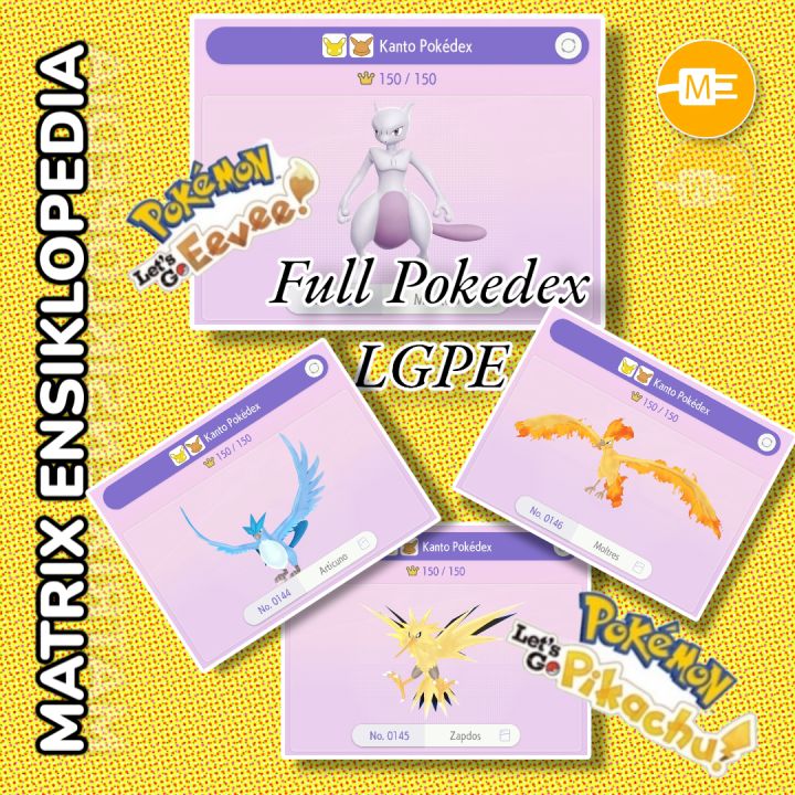 Pokedex Pokemon Let's Go Eevee Guide Pokedex Living Dex Shiny