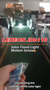YETPlus LEDEON JD6110 IP65 Waterproof Outdoor Solar Body Sensor Remote LED Street Lamp Flood Light Floodlight Spotlight Sportlight 150W 200W 250W 300W