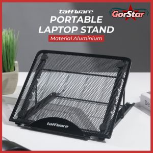 Taffware Stand Laptop Aluminium Dudukan Holder Foldable Portable - IV012 - Black