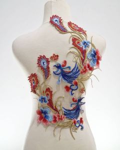 sepasang bordir burung phoenix