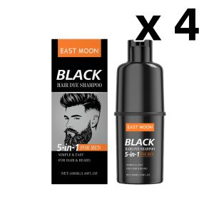 East Moon | East Moon 5in1 Man Hair Dye Shampoo Repairing Gray White Non Irritating Keep Nourish Root Holiday Gift Black Hair Dyeing Shampoo