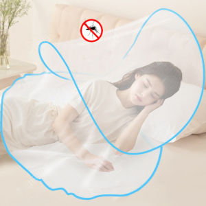 Foldable Enlarged Version Facial Mosquito Net Cover Portable Head Free Mosquito Net for Home Outdoor Travel and Camping