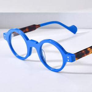 NIANZHEN Acetate Eyeglasses Frame Men New Round Brand Design Glasses Women Retro Vintage Eyewear Japanese Spectacles 29005