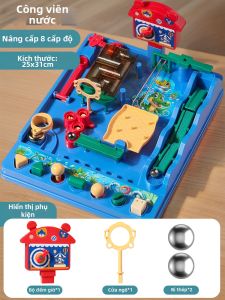 QIMINGXING | Đồ Chơi Đường Bi Marble Run Phiêu Lưu Rừng Giáo Dục Tư Duy