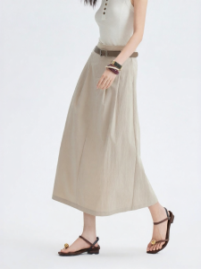 Vero Moda | Detachable Belt Pleated A-line Skirt