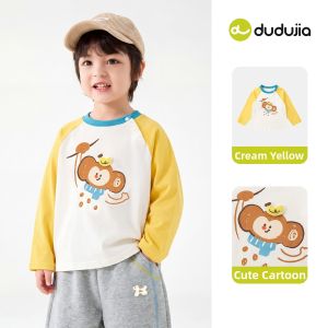 DUDUJIA | Long Sleeve Cotton T-Shirt for Autumn