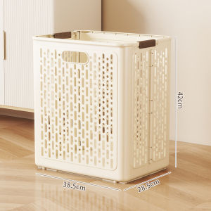 Foldable Dirty Clothes Basket Toy Storage Bucket Open Top Laundry Hamper Japanese Style Home Storage Basket for Everyone