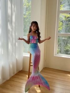 Đồ bơi cho bé gái quần áo tắm hóa trang nàng tiên cá đi biển dễ thương E1362