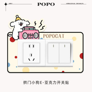 Ốp Acrylic Dáng Chó Đồ Trang Trí Màn Hình Bật Nút Tấm Lót Bảo Vệ Móc Trang Trí Nhà Phòng Ngủ Đồ Trang Trí Nội Thất