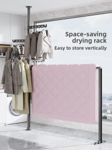 Adjustable Folding Balcony Clothes Drying Rack