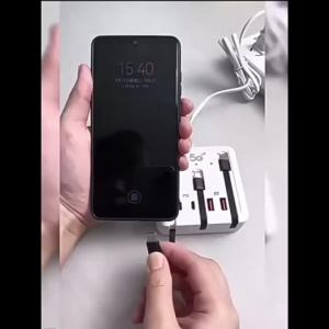 kebidumei | Bộ Sạc Tường Đa Chức Năng KEBIDUMEI 66W Với Bộ Chuyển Đổi Hub USB Hỗ Trợ Sạc Nhanh PD Cổng Type-C Dành Cho Điện Thoại