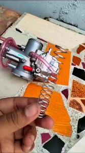 PAKET PROMO Per Skep Sekep Dan Collar Colar Penahan Per Skep Karburato Karbu Carbu Carburator PWK 24 26 28 30 32 34 Set Penahan Jarum Colar Anti Slek Dan Eror