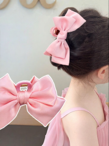 Korean Style Girls Bow Hair Clip No Damage