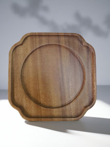 Blank Bottom Bamboo Cup Mat round Square White Clay Base Tea Tray JingTai Blue Enamel Gold Thread Sand Painting Handmade Chinese Style