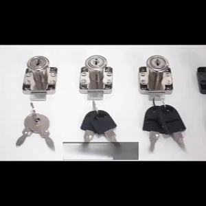 Drawer Locks with 2 Keys Cabinet Desk Drawer Lock Rolled Steel Furniture Hardware Cam Locks Square Tongue Drawer Lock^..