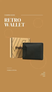 THOBACH-DOMPET KULIT RETRO DOMPET LIPAT CARDHOLDER WALLET PRIA