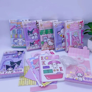 Diy Dress Up Material Unzip Toy Book No Cut Quiet Book With Box Velcro Tape Gifts