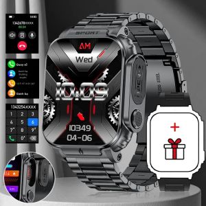 LIGE | Đồng Hồ Thông Minh LIGE 500mAh Dành Cho Nam Màn Hình HD 1.95 Inch Hỗ Trợ Gọi Bluetooth Theo Dõi Sức Khỏe Thể Thao Đồng Hồ Ngoài Trời Với Chức Năng Theo Dõi Giấc Ngủ Và Nhịp Tim