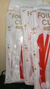 Tirai Dekorasi 17an Agustus Kantor Kelas / Tirai Foil Merah Putih HUT RI/ Hiasan Dirgahayu RI/Dekorasi 17 Agustus