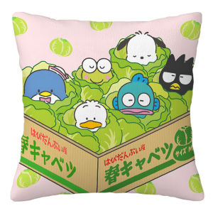 Sanrio | Sanrio Pillow Covers Cartoon Sofa Decorative Home Double-sided Printing Short Plush Cushion Cover Christmas gift