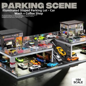 Display Stand Garage Scene Model for TOMICA 1:64 Scale Models