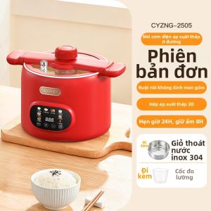 XIKE | Nồi Điện Đa Năng XIKE Lòng Nồi Tráng Men Sứ Ceramic Dung Tích 3L Công Suất 600W Đa Năng Hấp-Nấu-Hầm Cho 2-3 Người